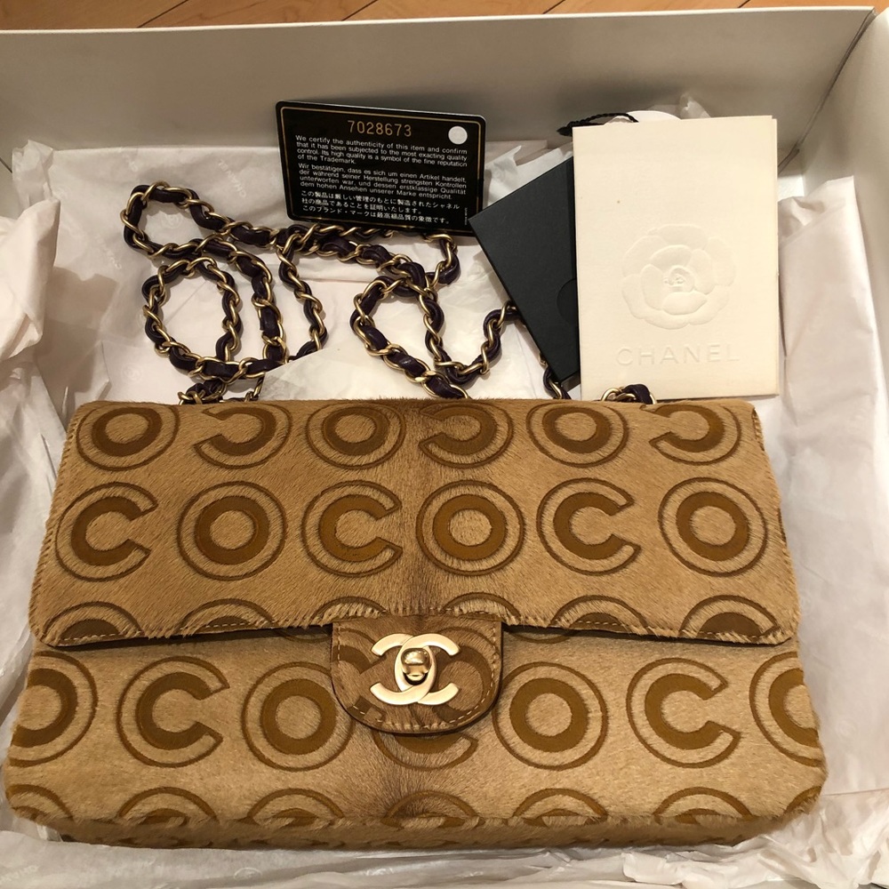 Pony hair Chanel classic flap